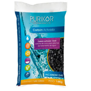 Purikor - Carbón Activado concha de coco para sistemas de tratamiento de agua